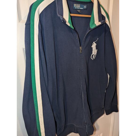 POLO RALPH LAUREN Jacket Mens XL Blue Green White Wimbledon Ball Boy Tennis - Picture 4 of 7